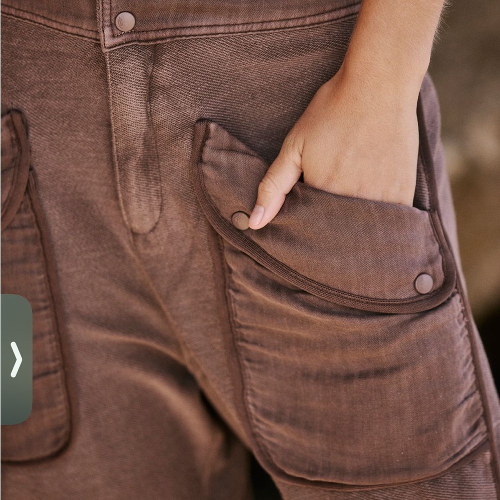 FP Movement by Free People Brown Wide-Leg Utility Pants - Picture 3 of 6